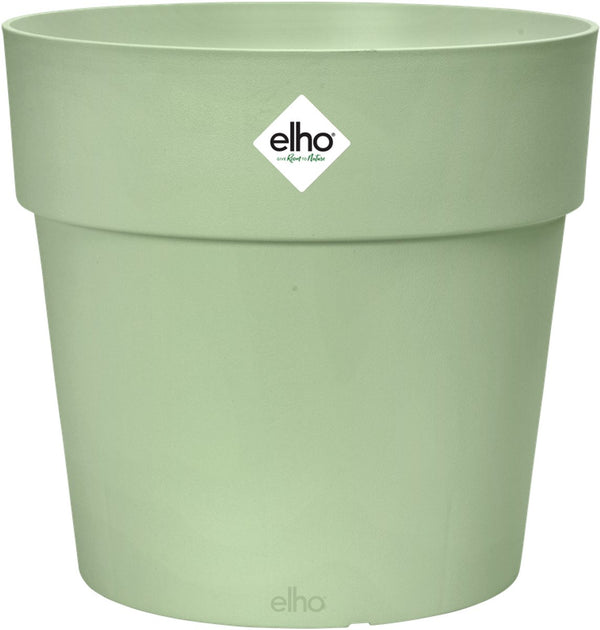 Elho vibia straight rond 47 - grote bloempot voor buiten - 100% gerecycled plastic - ø 47.0 x h 44.4 cm - pistachegroen