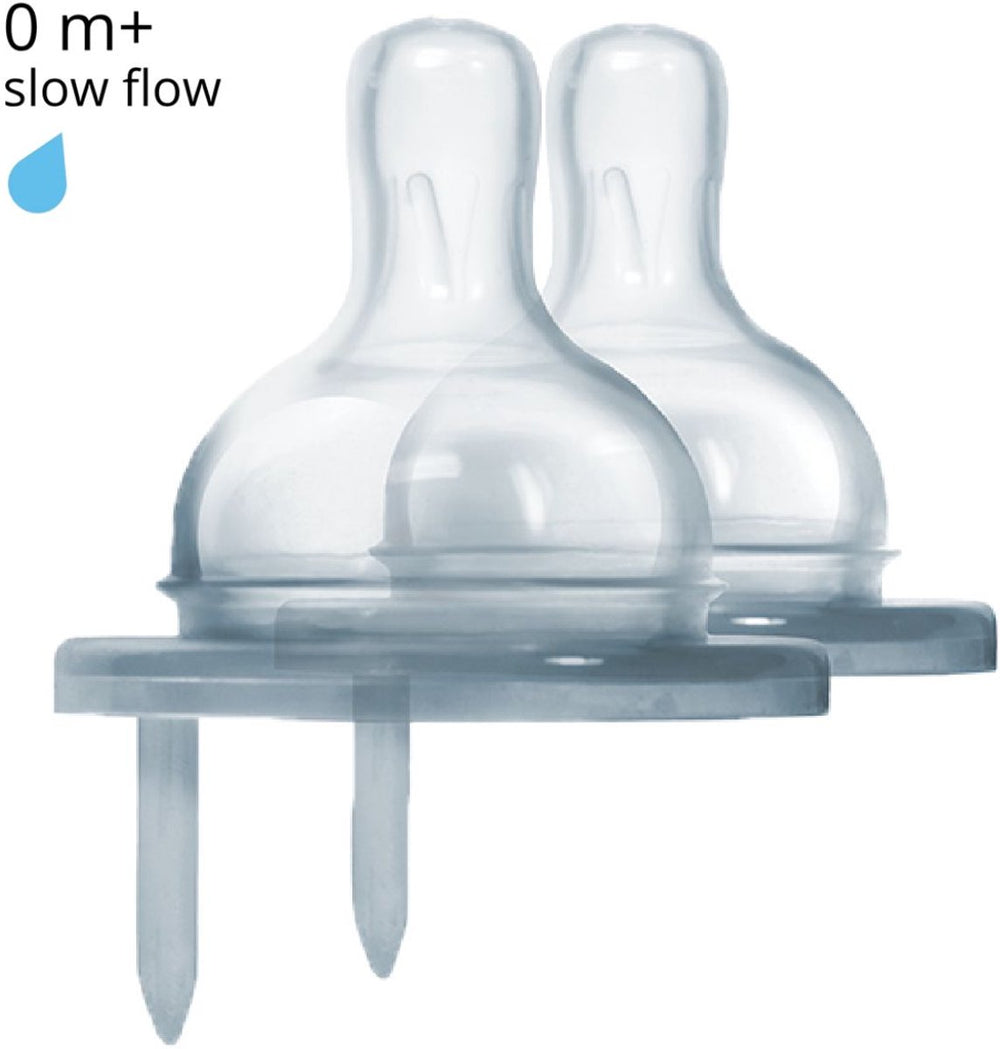 Pura silicone speen - slow flow - 2 stuks