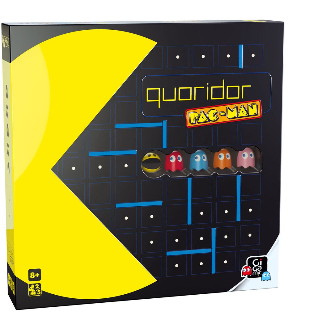 999games gigamic - quoridor pacman - bordspel voor volwassenen en kinderen - gelimiteerde editie van quoridor - nl gb fr de es it