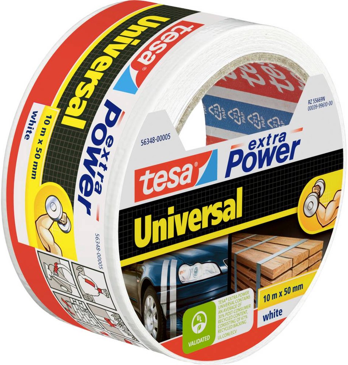 Tesa 1002188 - extra power univ.wit | 3 stuks