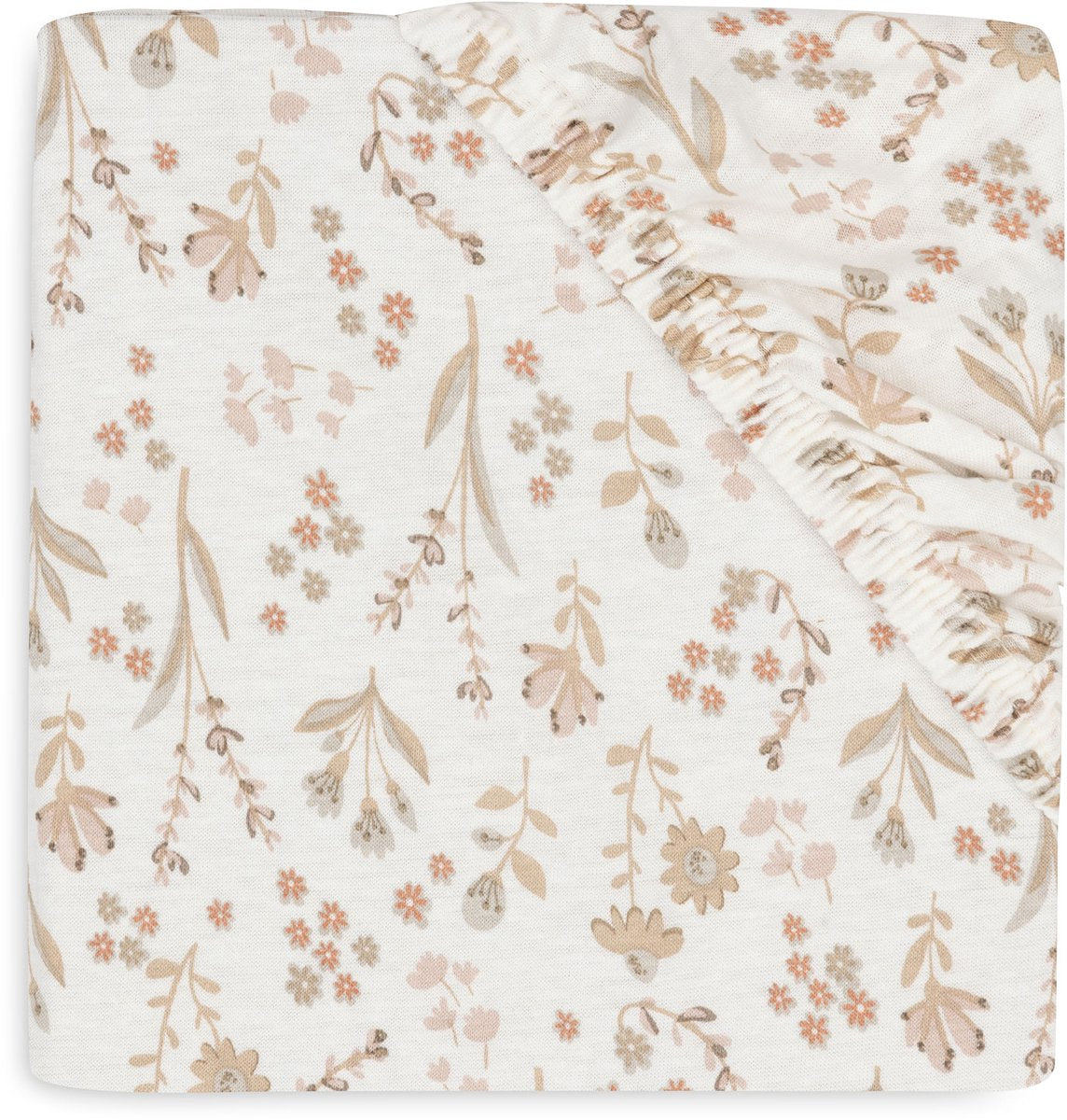 Jollein baby - hoeslaken jersey 60x120cm - ledikant babybed - zacht katoen - bloomy