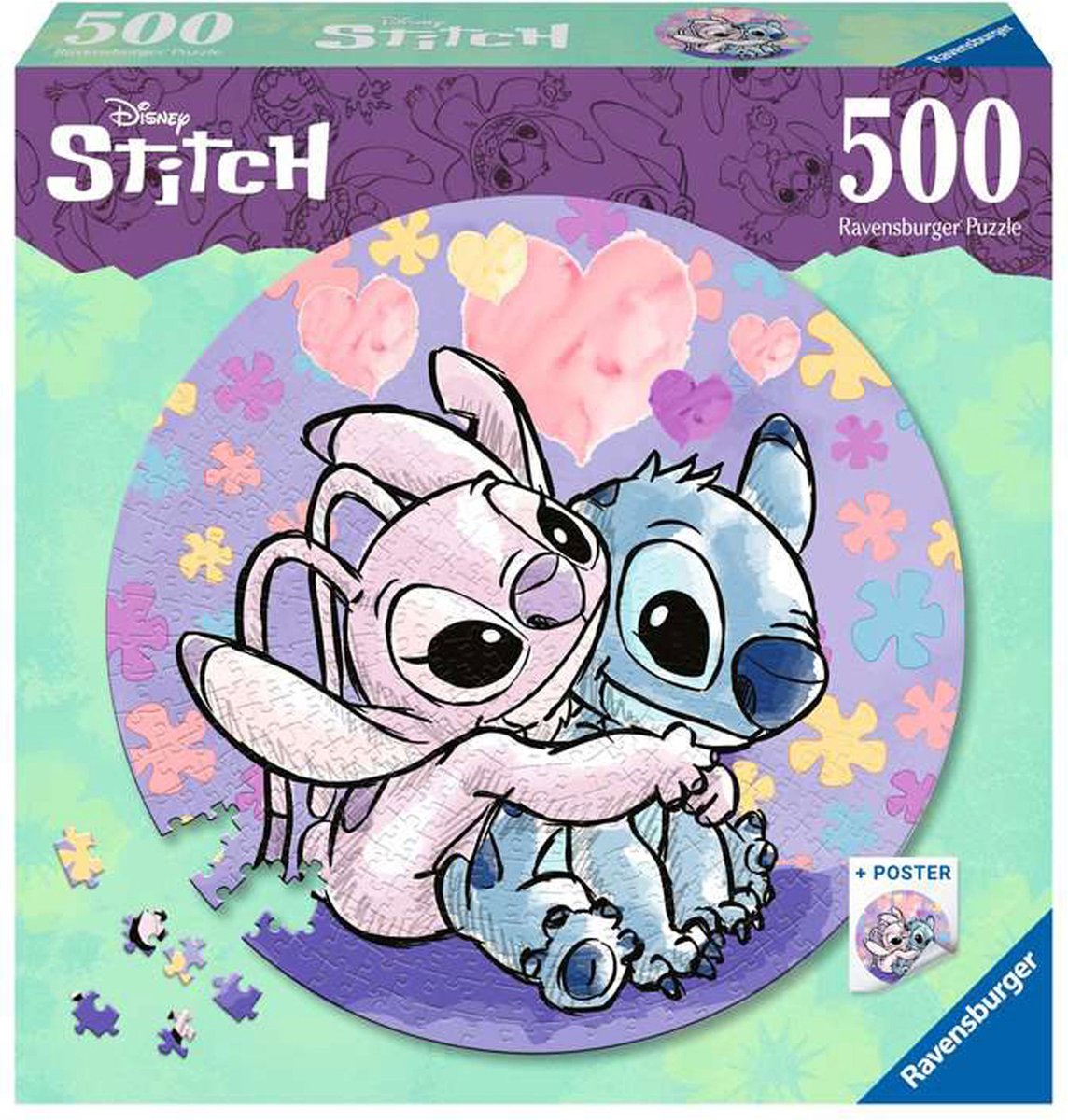 Ravensburger legpuzzel rondsteek, 500st.