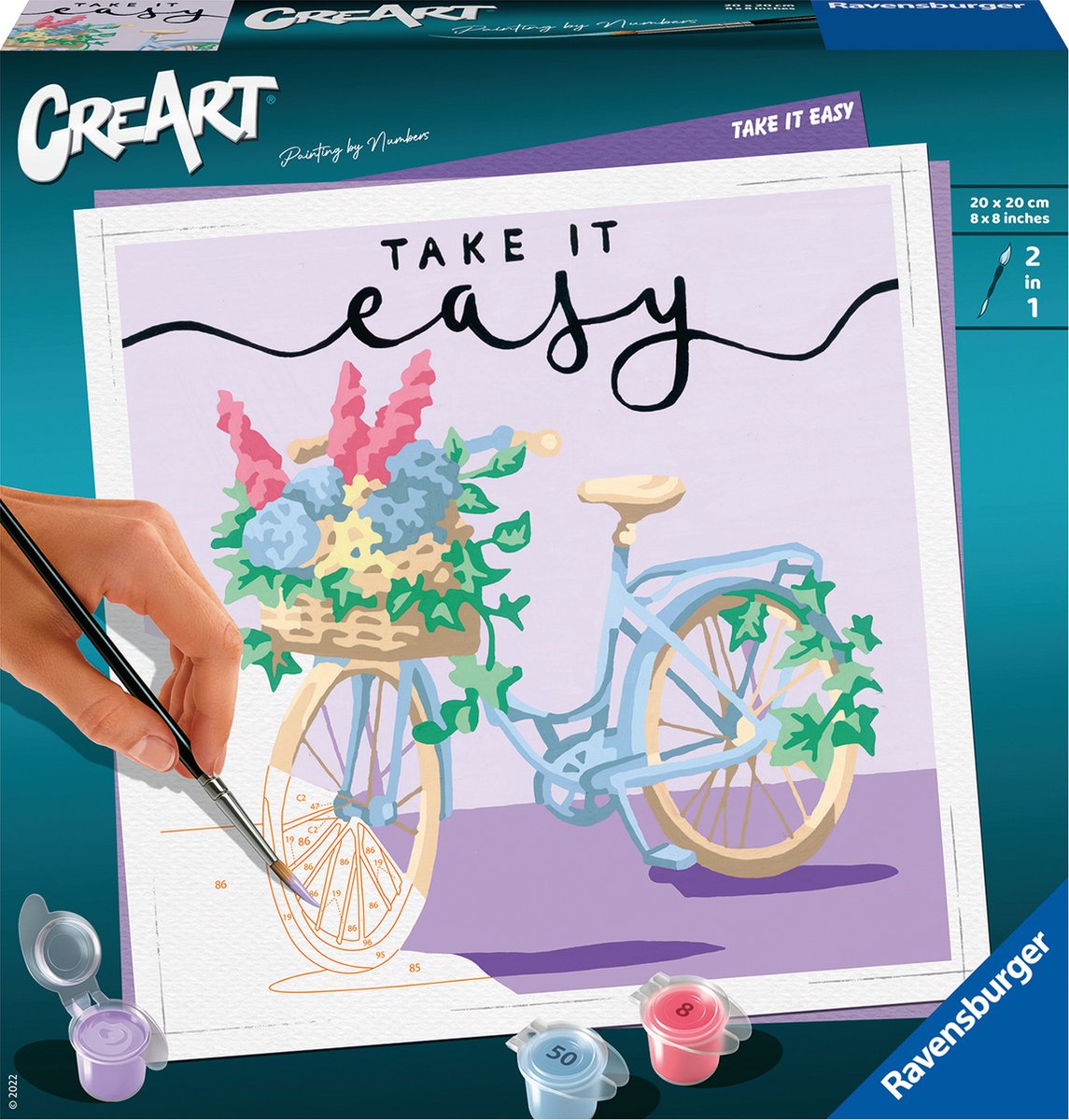 Ravensburger schilderen op nummer ravensburger creart take it easy - schilderen op nummer voor volwassenen - hobbypakket