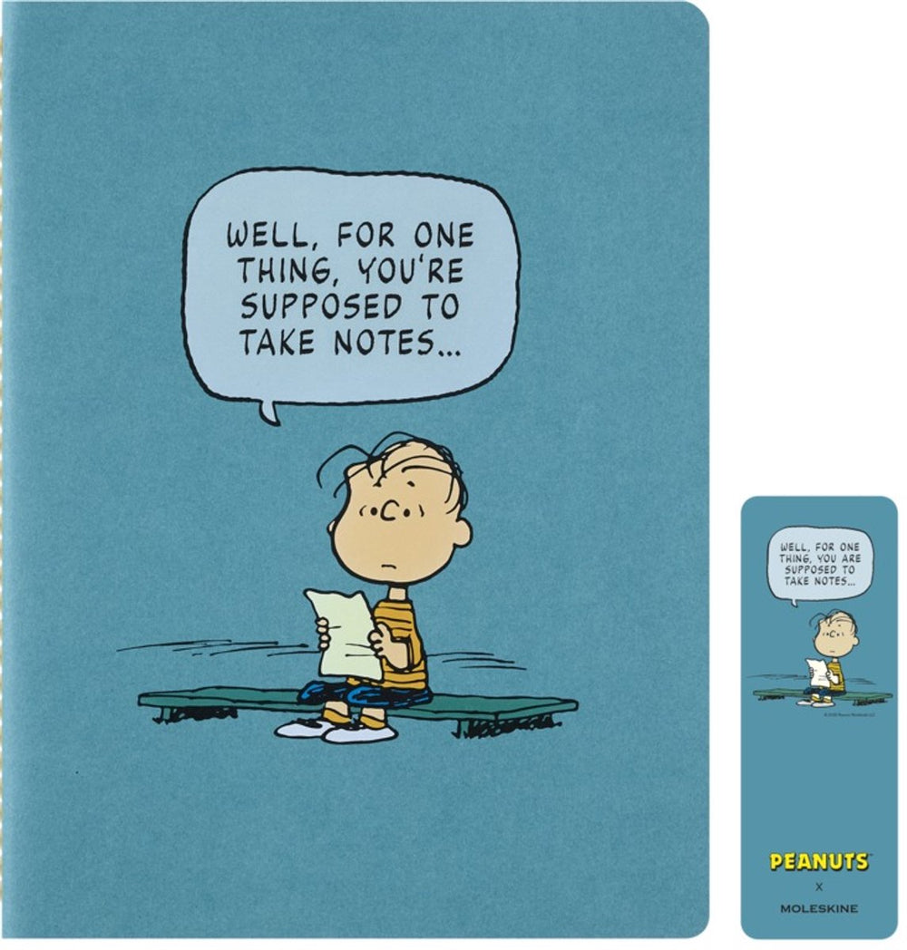 Moleskine limited edition - peanuts - cahier schrift - xl (18x25cm) gelinieerd - linus