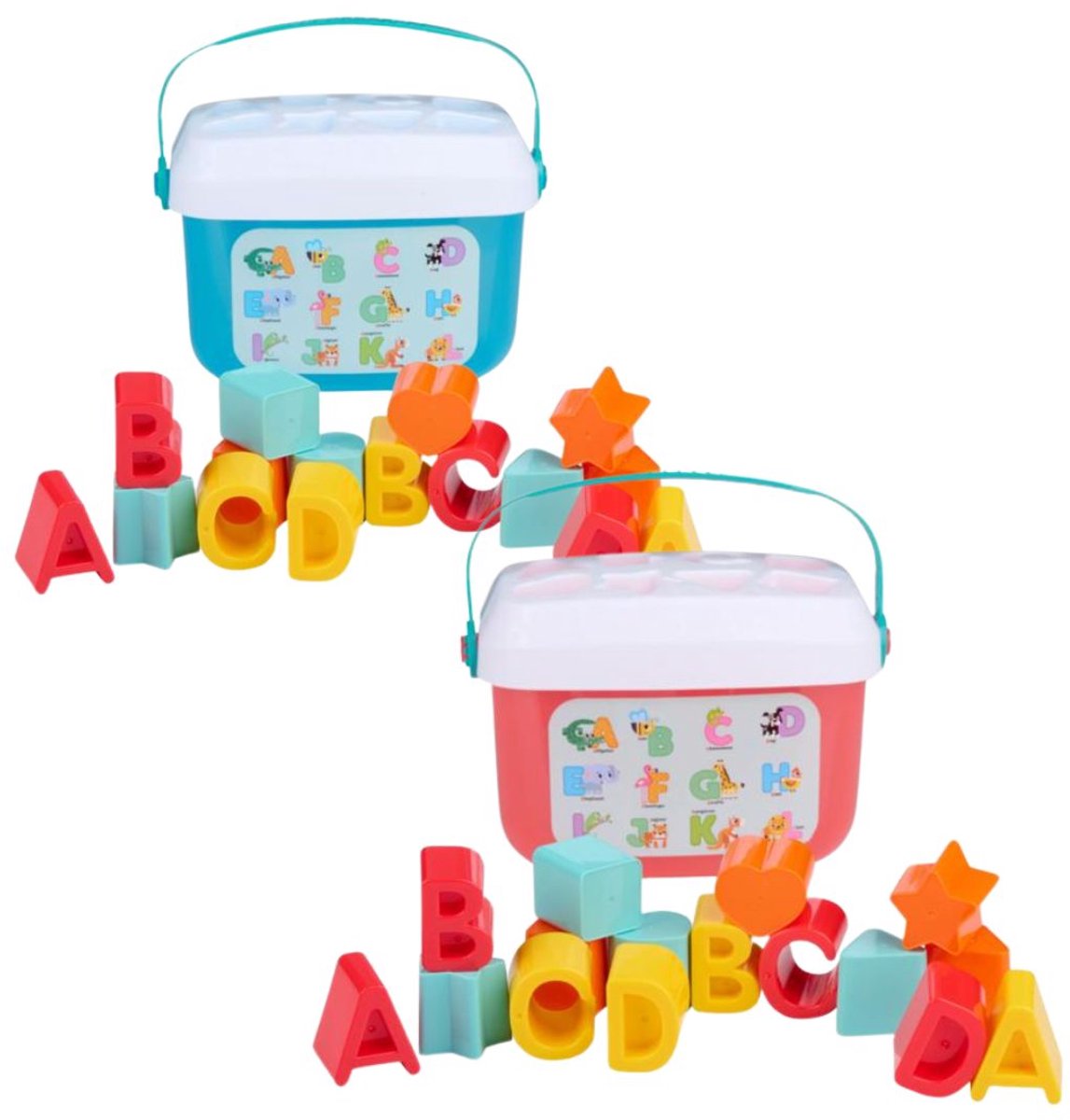 Let's play shape sorter letter box 16pcs