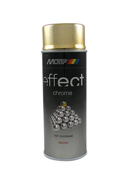 Motip 1032385 - 302603 deco effect chrome lacquer gold 400 ml | 1 stuks