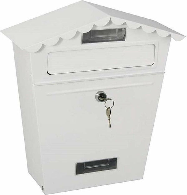 Edm brievenbus staal wit classic (29,5 x 10,5 x 35,5 cm)