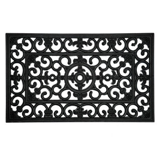 Deurmat antieke franse lelie 45x75 cm rubber