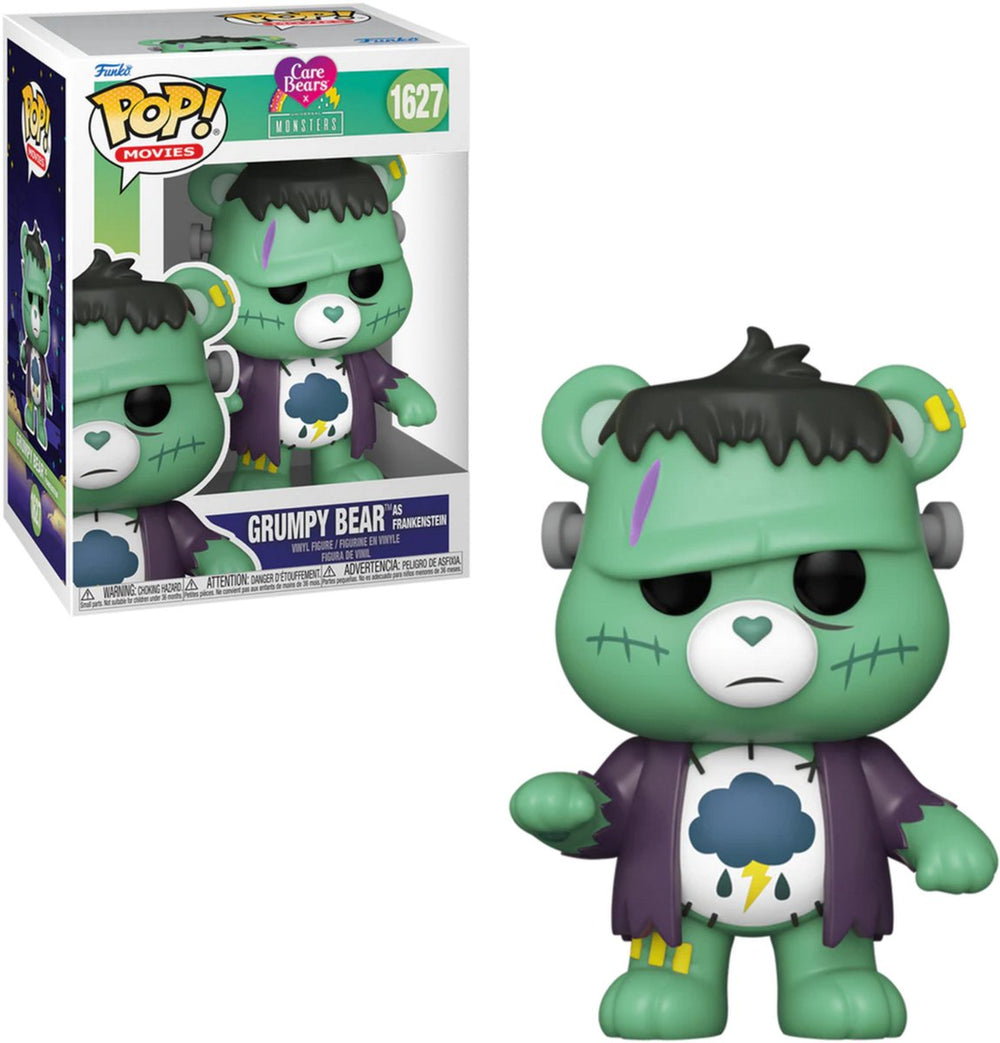 Funko care bears care bears x universal monsters - grumpy bear as frankenstein vinylfiguur 1627 pop! meerkleurig