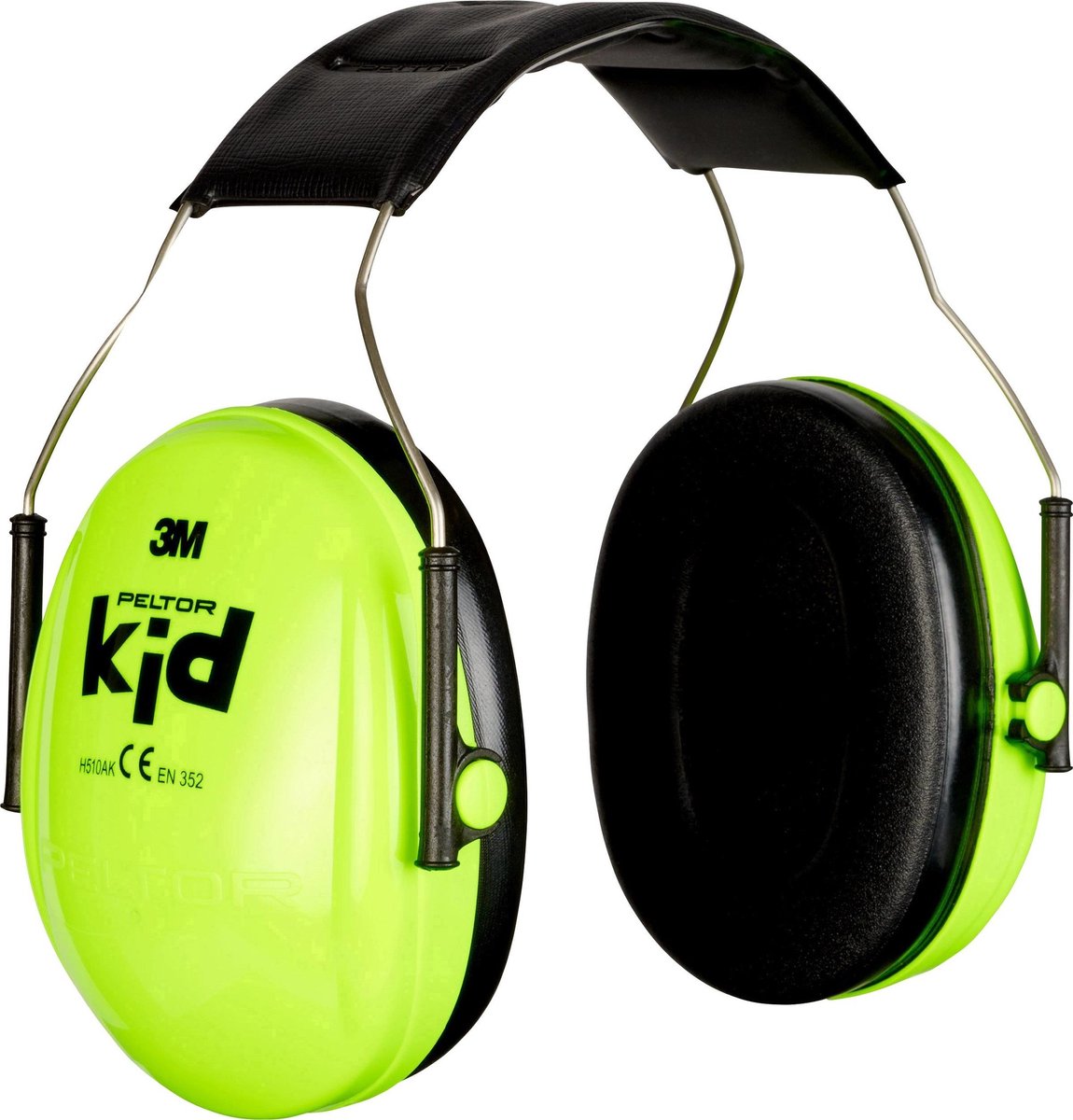 3m peltor kid - gehoorbescherming voor kinderen - snr 27 db - neon groen