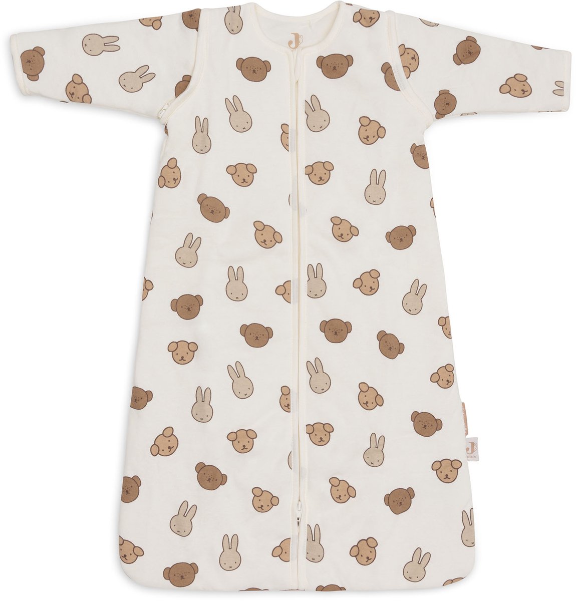 Jollein slaapzak baby met afristbare mouw 90cm - miffy and friends