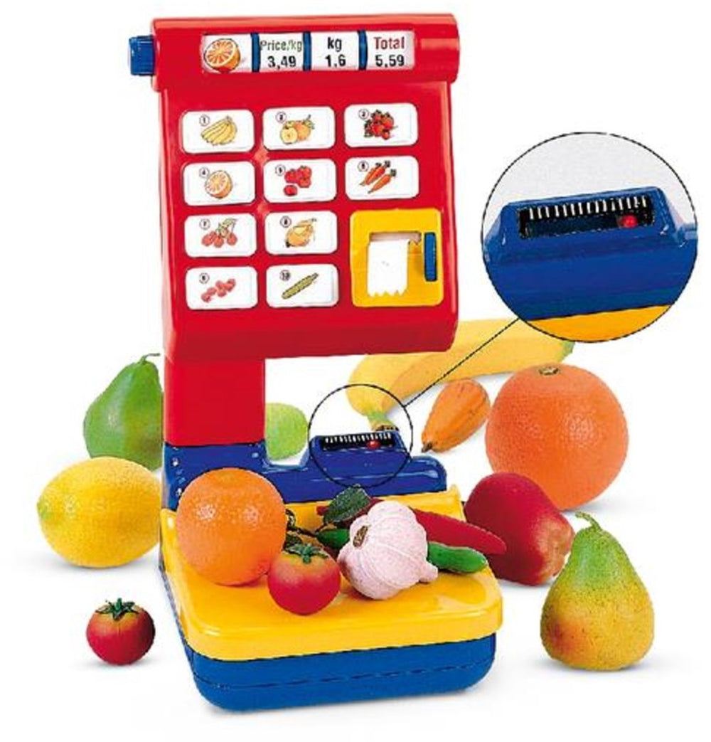 Klein supermarktweegschaal met display