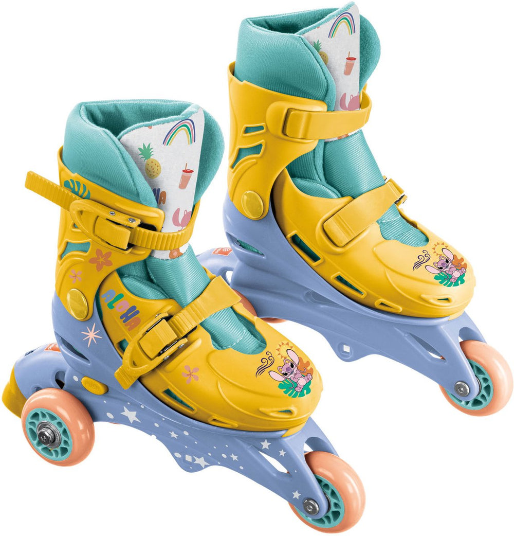 Mondo rolschaatsen 3 wielen stitch - maat 29-32cm