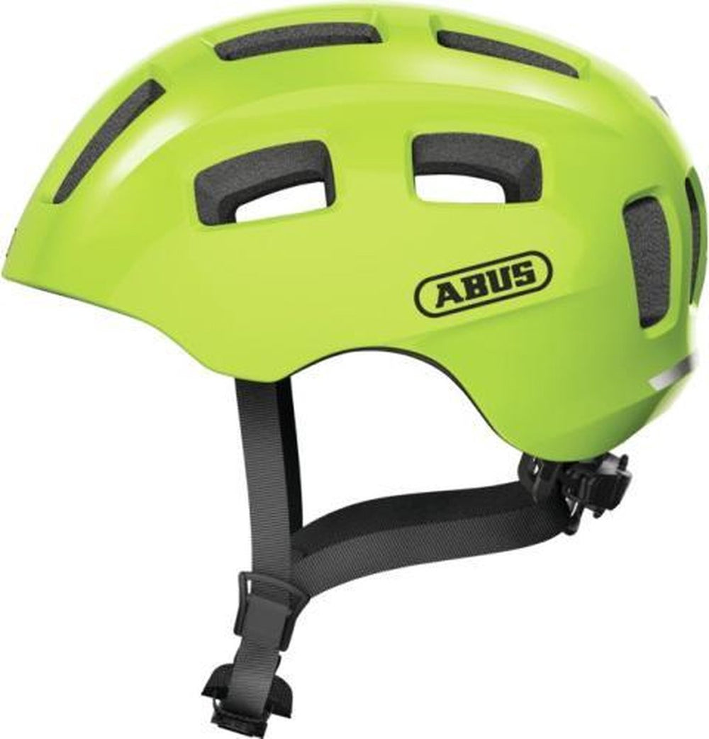 Abus fietshelm youn-i 2.0 signal yellow s - 48-54 cm - geel - geschikt voor gebruik op elektrische fietsen - stadsfietsen - 240 g