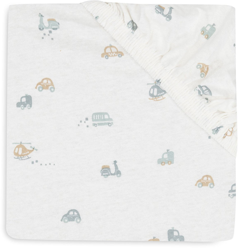 Jollein baby - hoeslaken jersey 60x120cm - ledikant babybed - zacht katoen - on the go