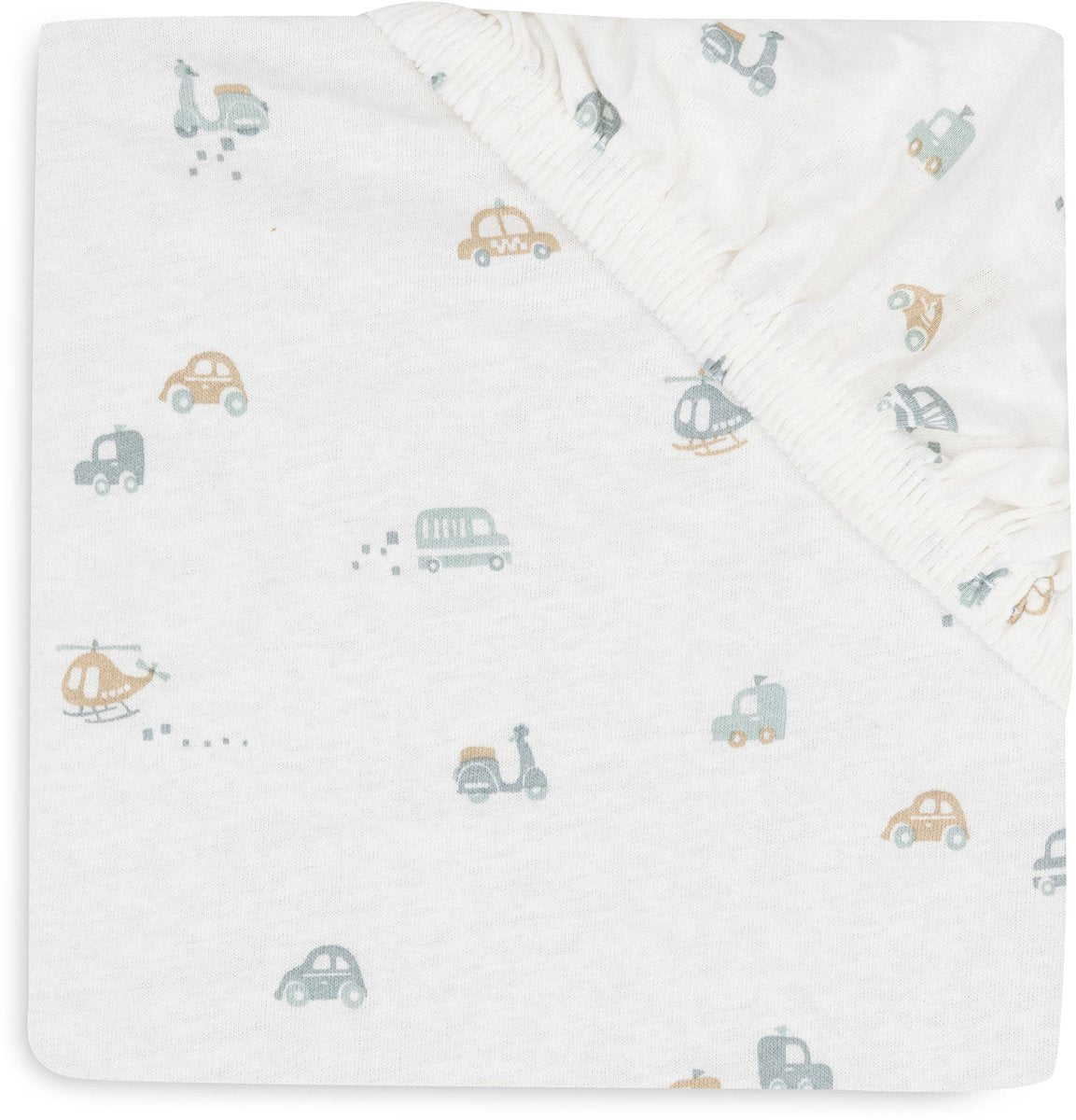 Jollein baby - hoeslaken jersey 60x120cm - ledikant babybed - zacht katoen - on the go