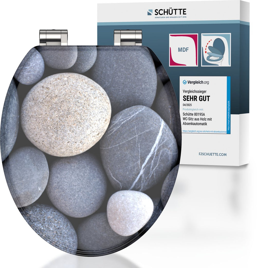 SCHÜTTE SCHÜTTE Toiletbril met softclose GRIJZE STEEN