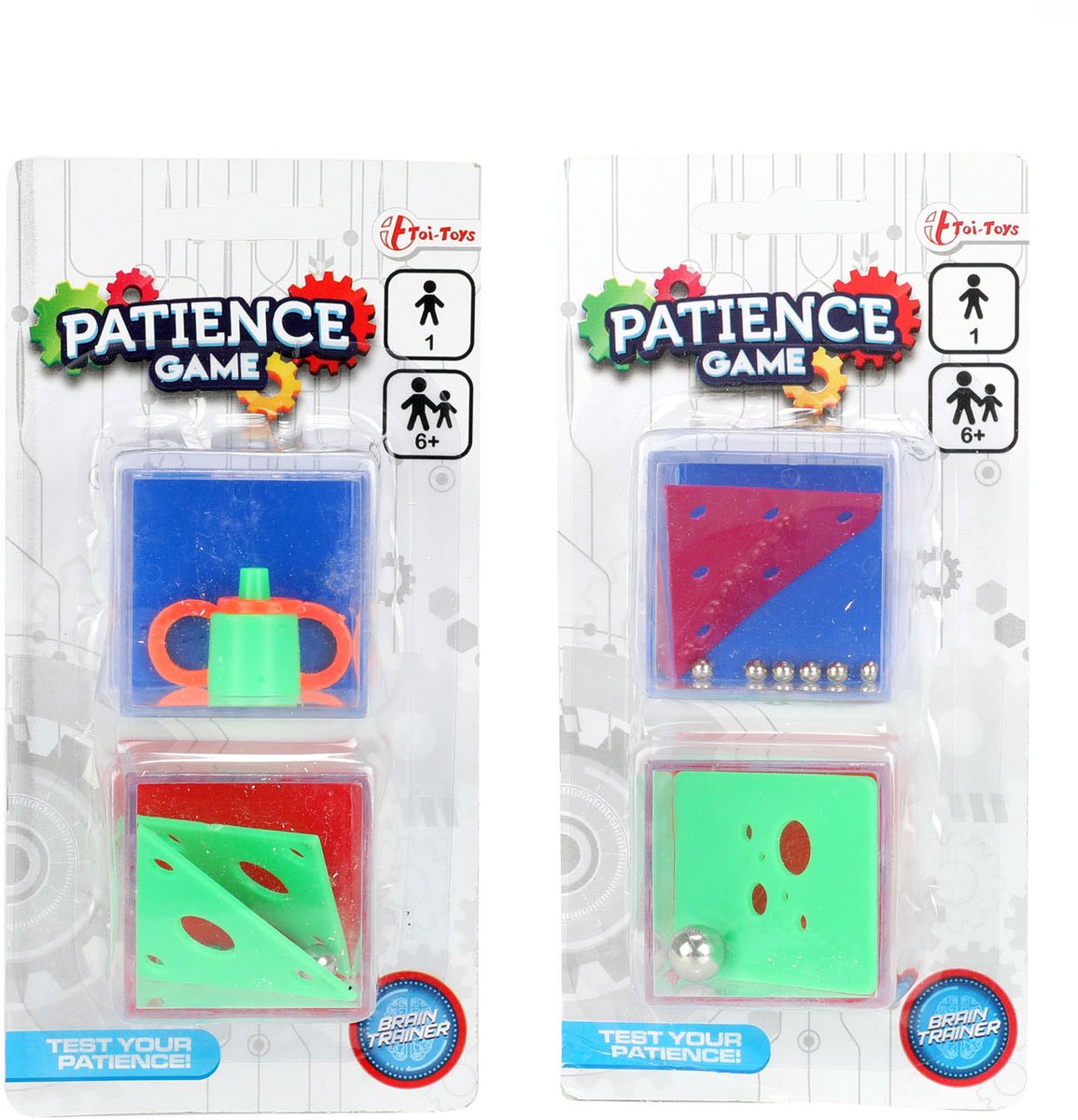 Toi-toys geduldspel fidget kubus, 2st.