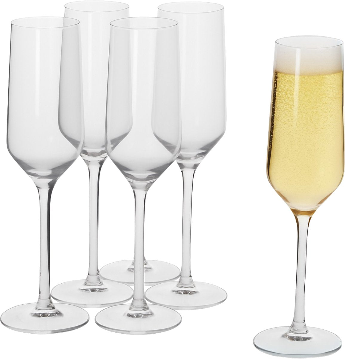 Alpina champagne glazen - flûte - 220 milliliter - 6 stuks