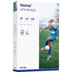 Kopieerpapier tecno universal 2100011550 a3 80 g m² wit 500 vellen