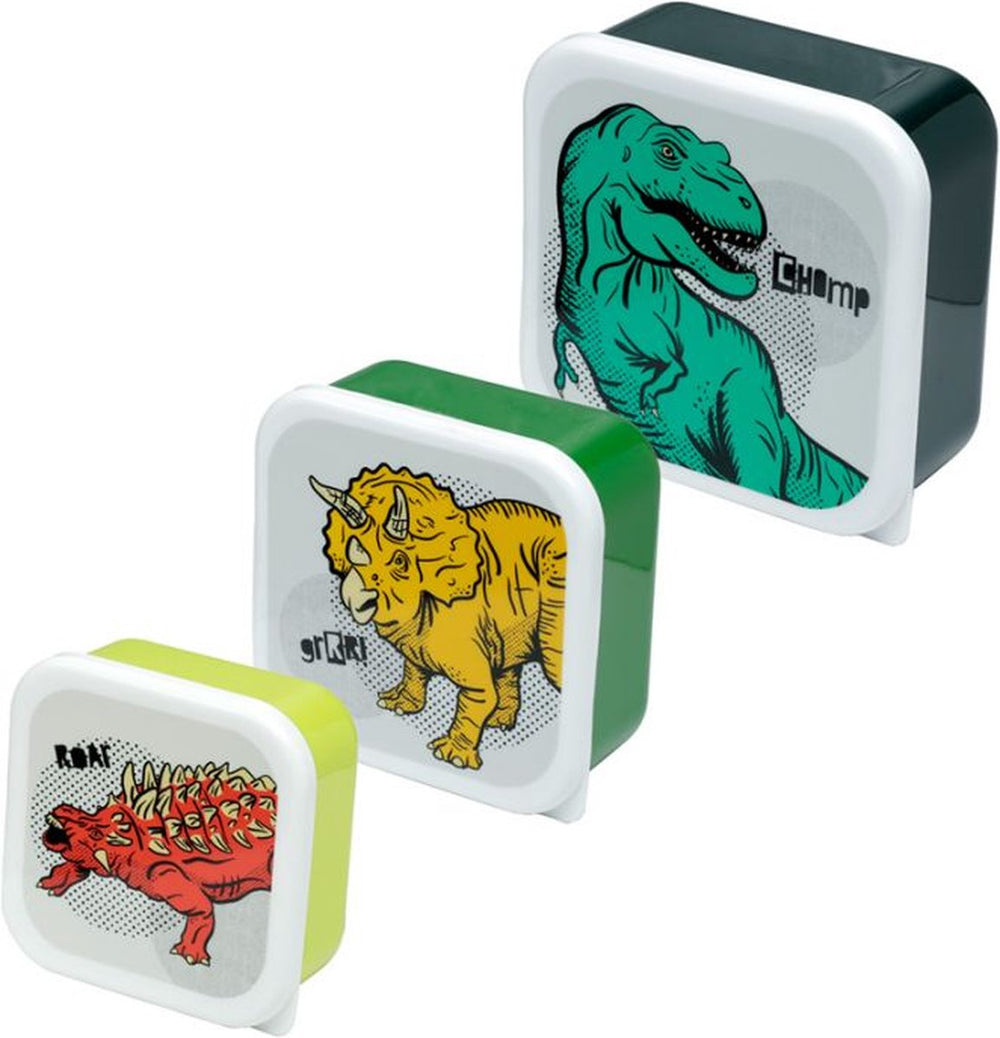 Set 3 lunchbox ml xl - dinosaurussen