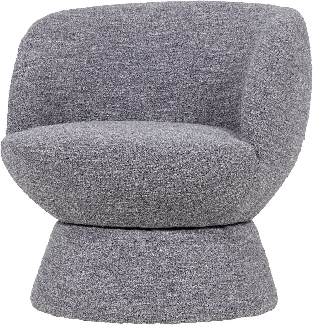 Woood shuffle draaifauteuil - melange - grijs - 72x73x71