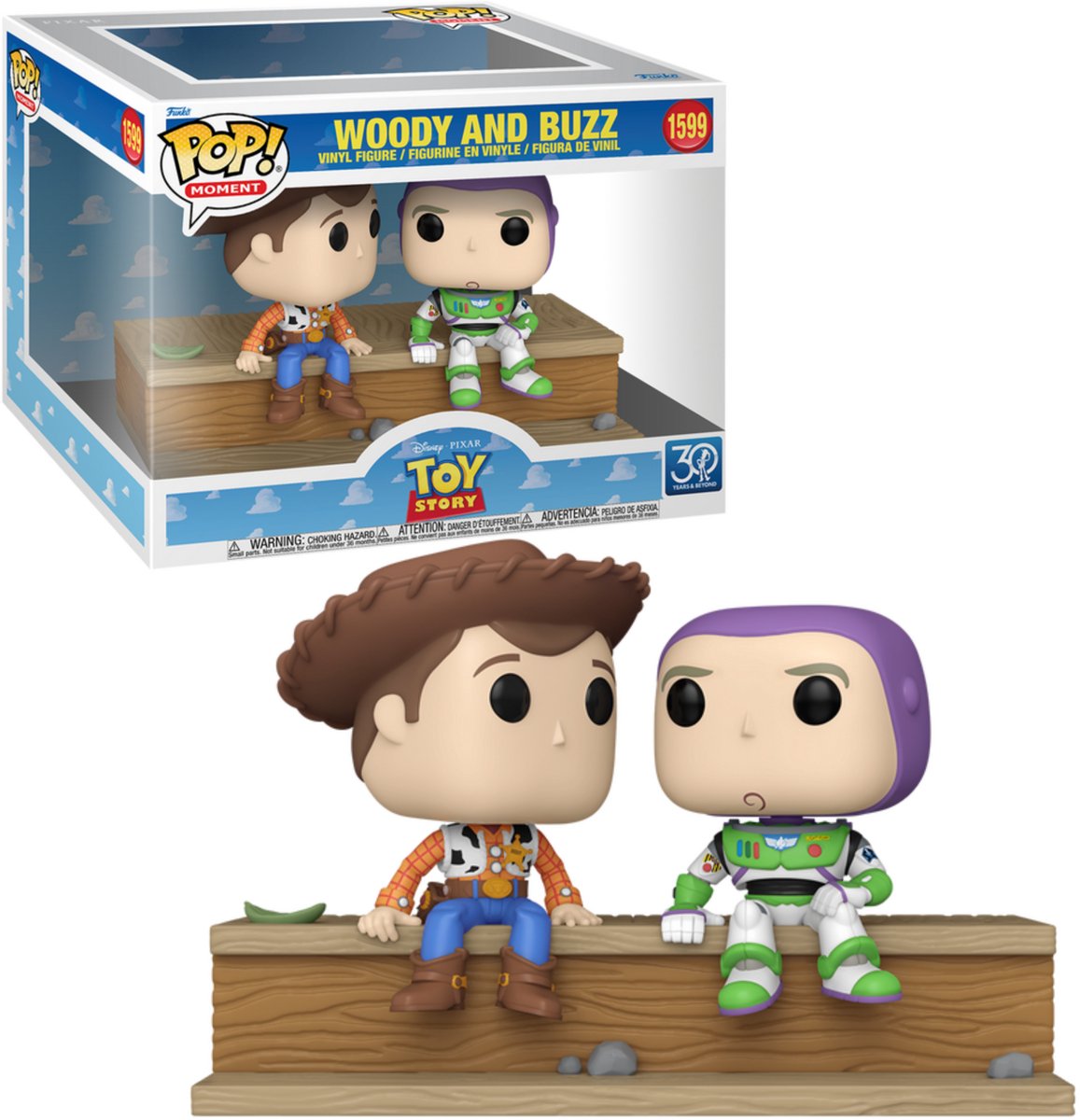 Funko pop! rides: toy story 30th anniversary - woody and buzz #1599 movie moment