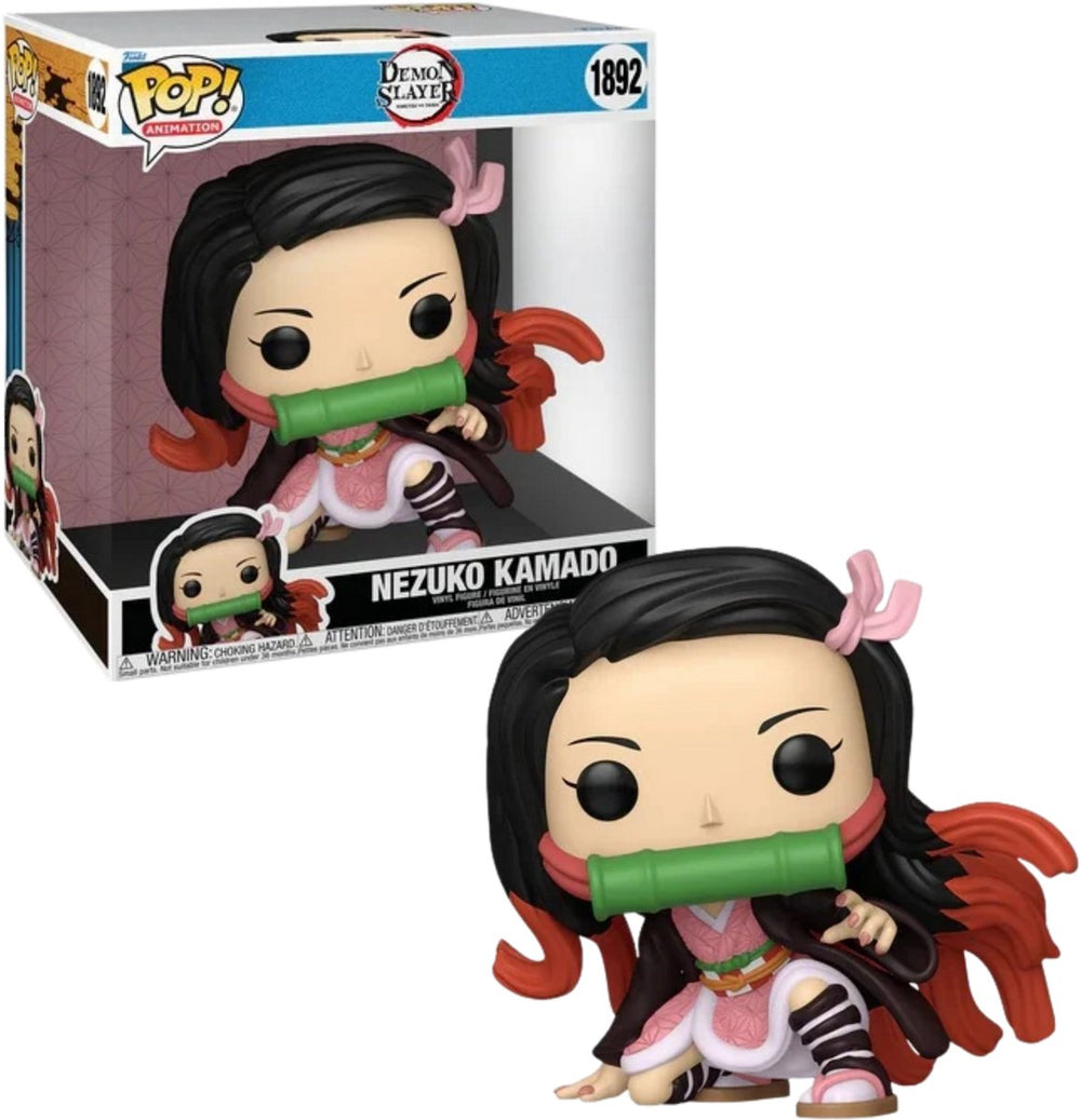 Funko demon slayer nezuko kamado (jumbo pop!) vinylfiguur 1892 unisex pop! - neutraal - standard