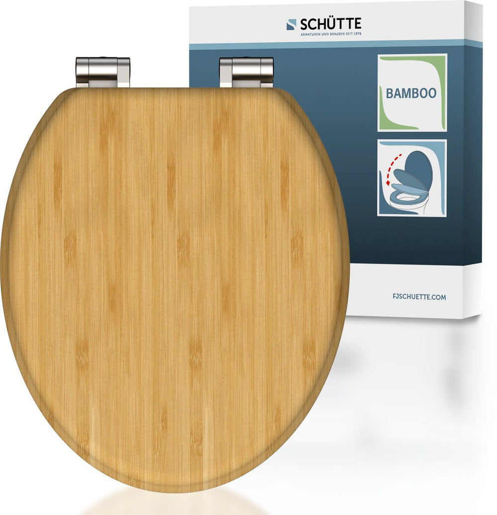 Schütte toiletbril met softclose naturel bamboe