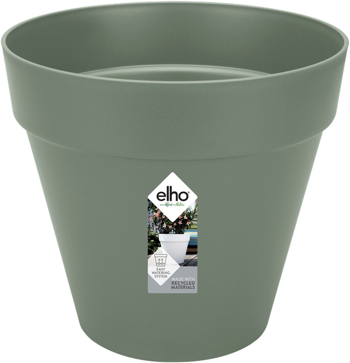 Elho loft urban rond 20 - bloempot voor buiten - ø 19.3 x h 17.5 cm - pistachegroen