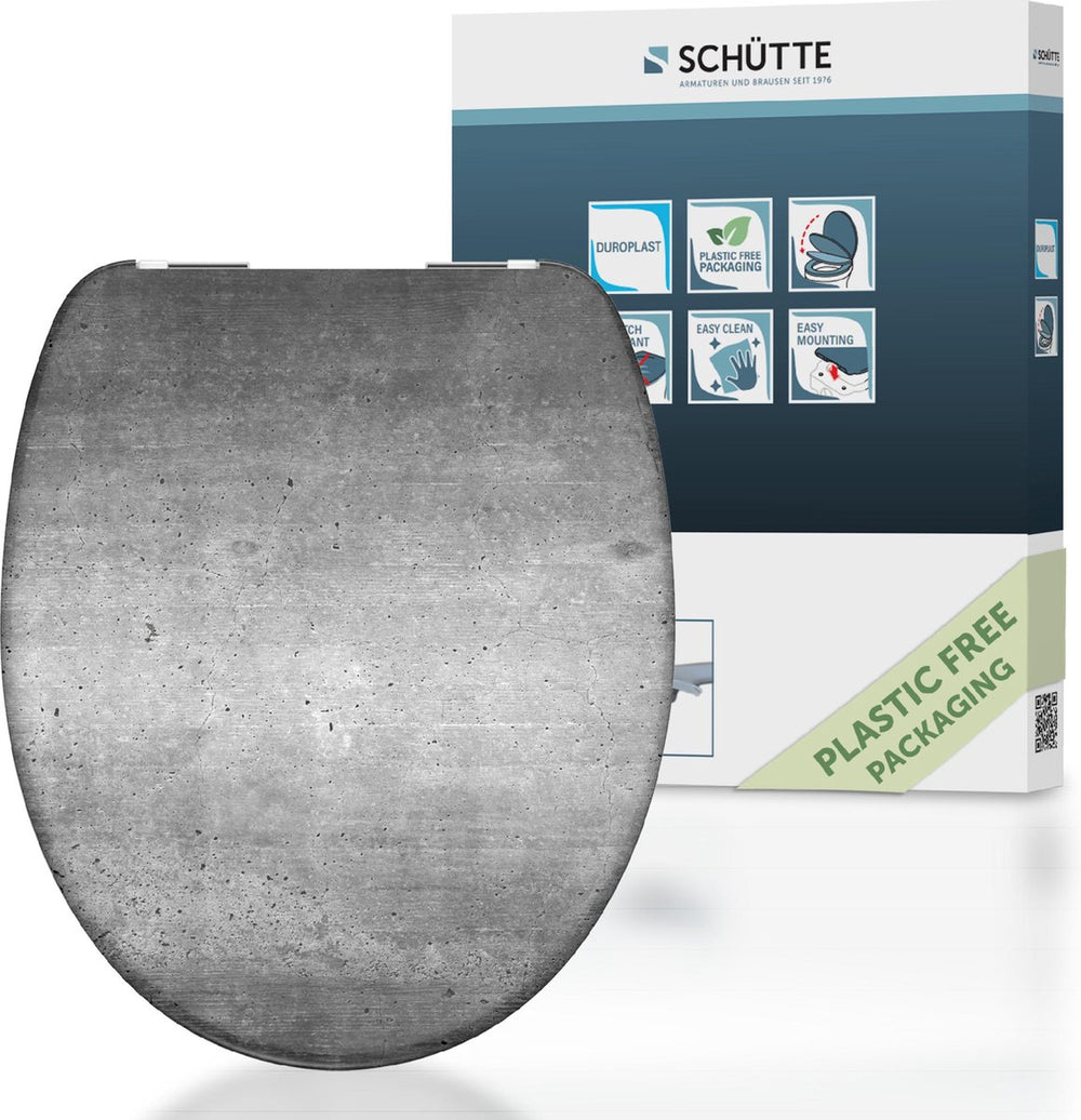 Schütte toiletbril met softclose industrieel grijs