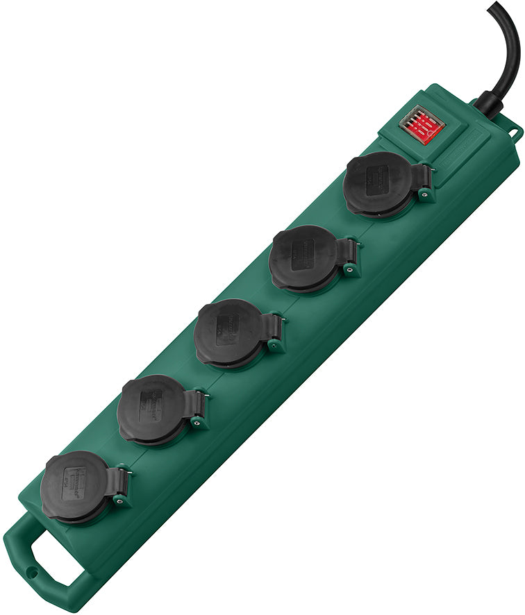 Brennenstuhl super-solid sl 554 de ip54 tuinstekkerdoos 5-voudig 5m h07rn-f 3g1,5