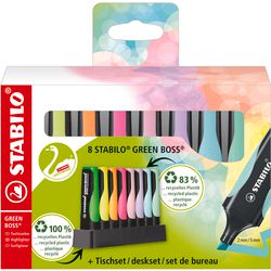 STABILO Green Boss Bureauset, 8st.