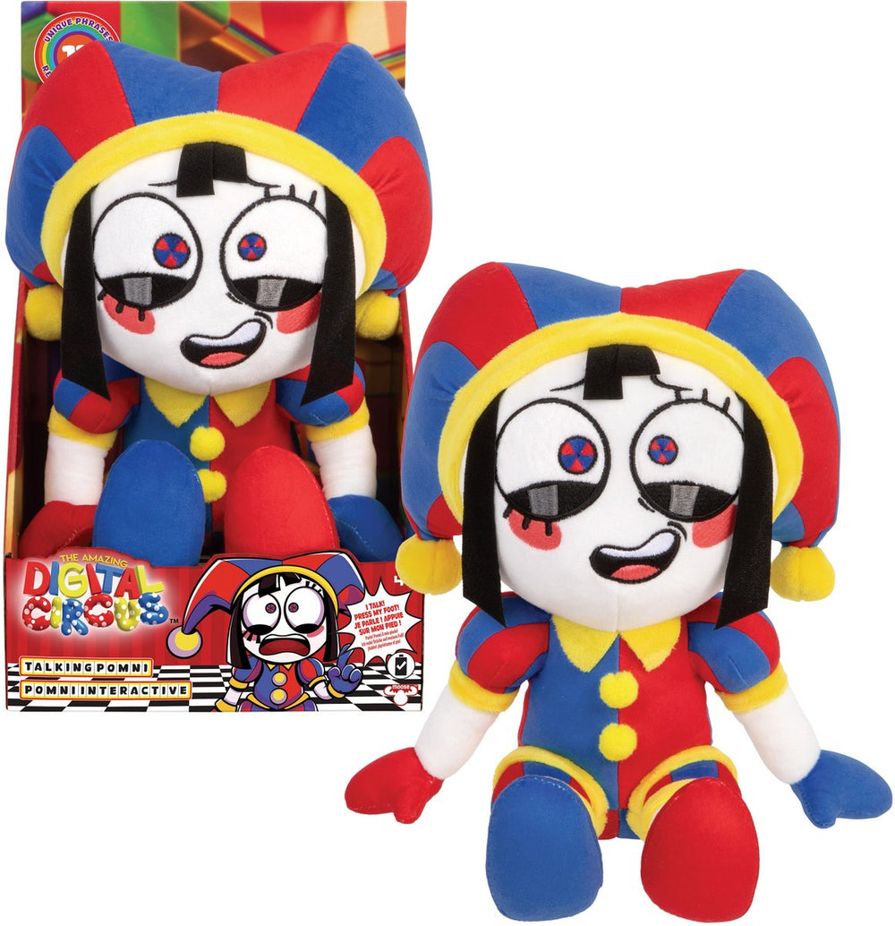 Moose toys amazing digital circus - pratende pomni - interactieve pluchen figuur
