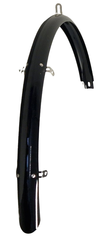 Sunnywheel Achterspatbord 28 inch kunststof 45 mm glans zwart