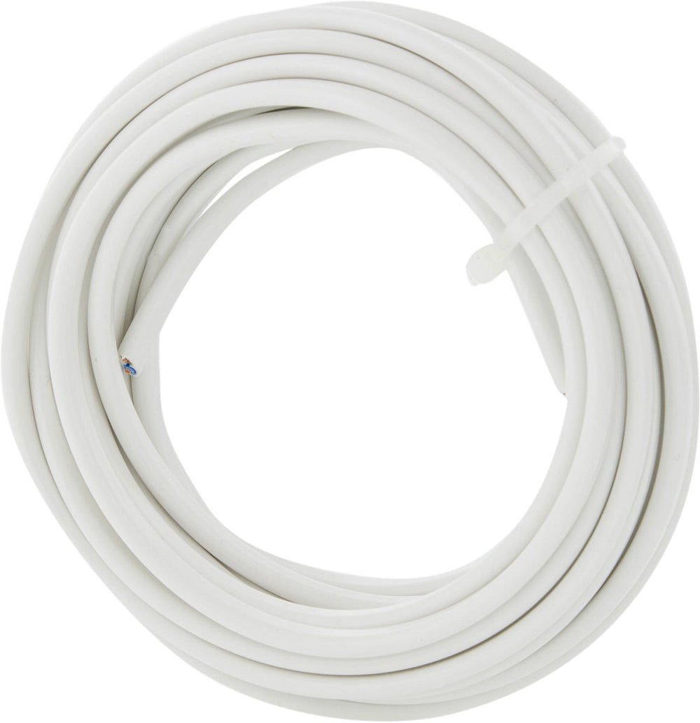 Q-link huishoudsnoer - plat - belastbaar tot 1200w - 2 x 0.75 mmâ² - 5 m - wit