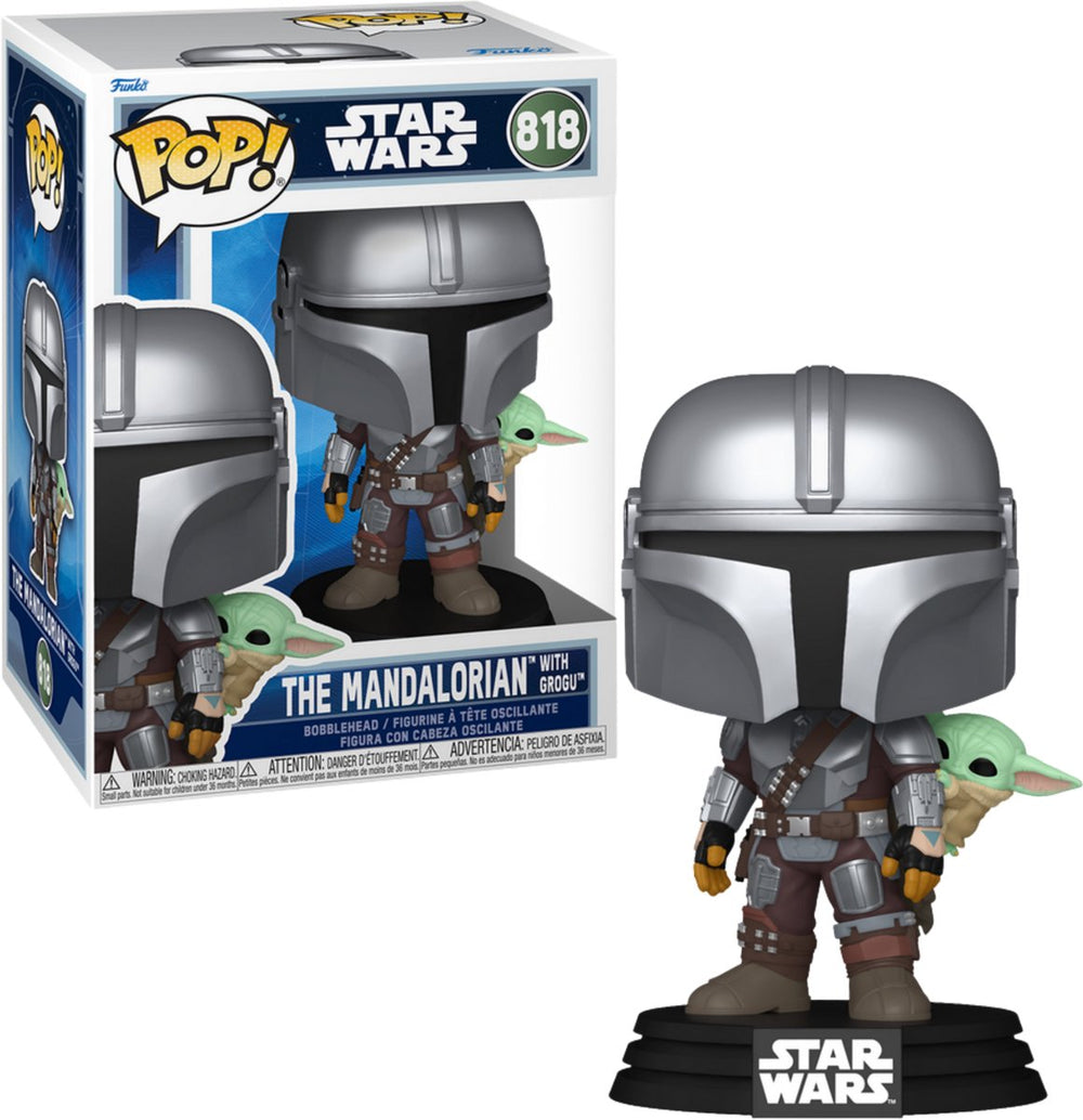 Funko star wars mandalorian grogu vinylfiguur 818 unisex pop! - neutraal - standard