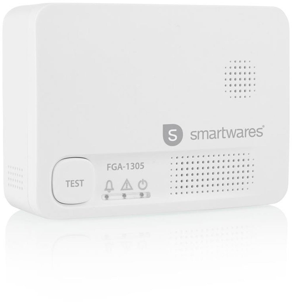 Smartwares fga-13051 - koolmonoxidemelder co melder - 85 db - 10 jaar sensor - bsi gecertificeerd
