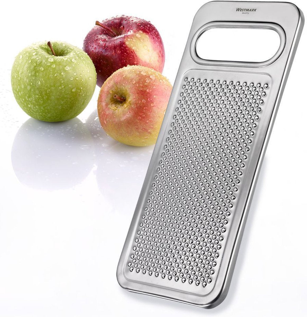 Westmark aardappel- en appelrasp, fijn, roestvrij staal, steel, zilver, 10052270