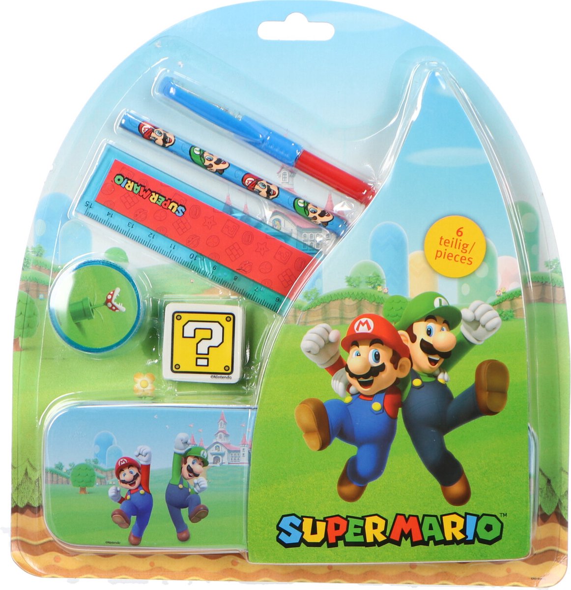 Undercover gmbh Undercover Super Mario School Set - 7-piece tin with stationery.