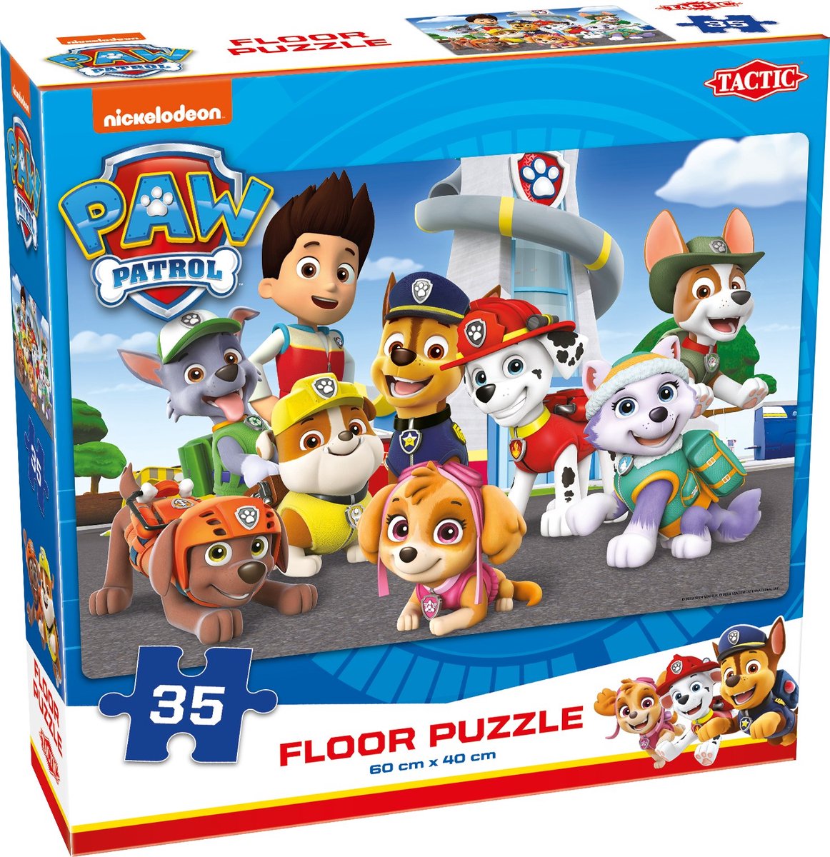 Tactic paw patrol vloerpuzzel – puzzel – vanaf 3 jaar – 35 stukjes – 60x40 cm