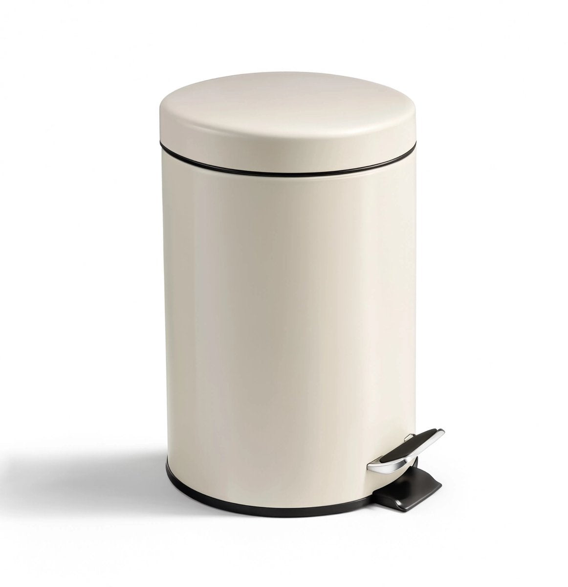 Hush. living hush living - prullenbak 3l metaal - soft close deksel - uitneembare binnenemmer - extra compact - voor kleinere toiletten en badkamers - bei