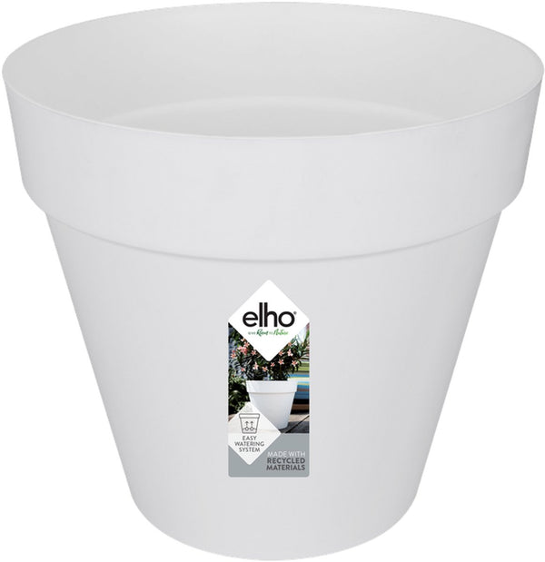 Elho loft urban rond 20 - bloempot voor buiten - ø 19.3 x h 17.5 cm - wit