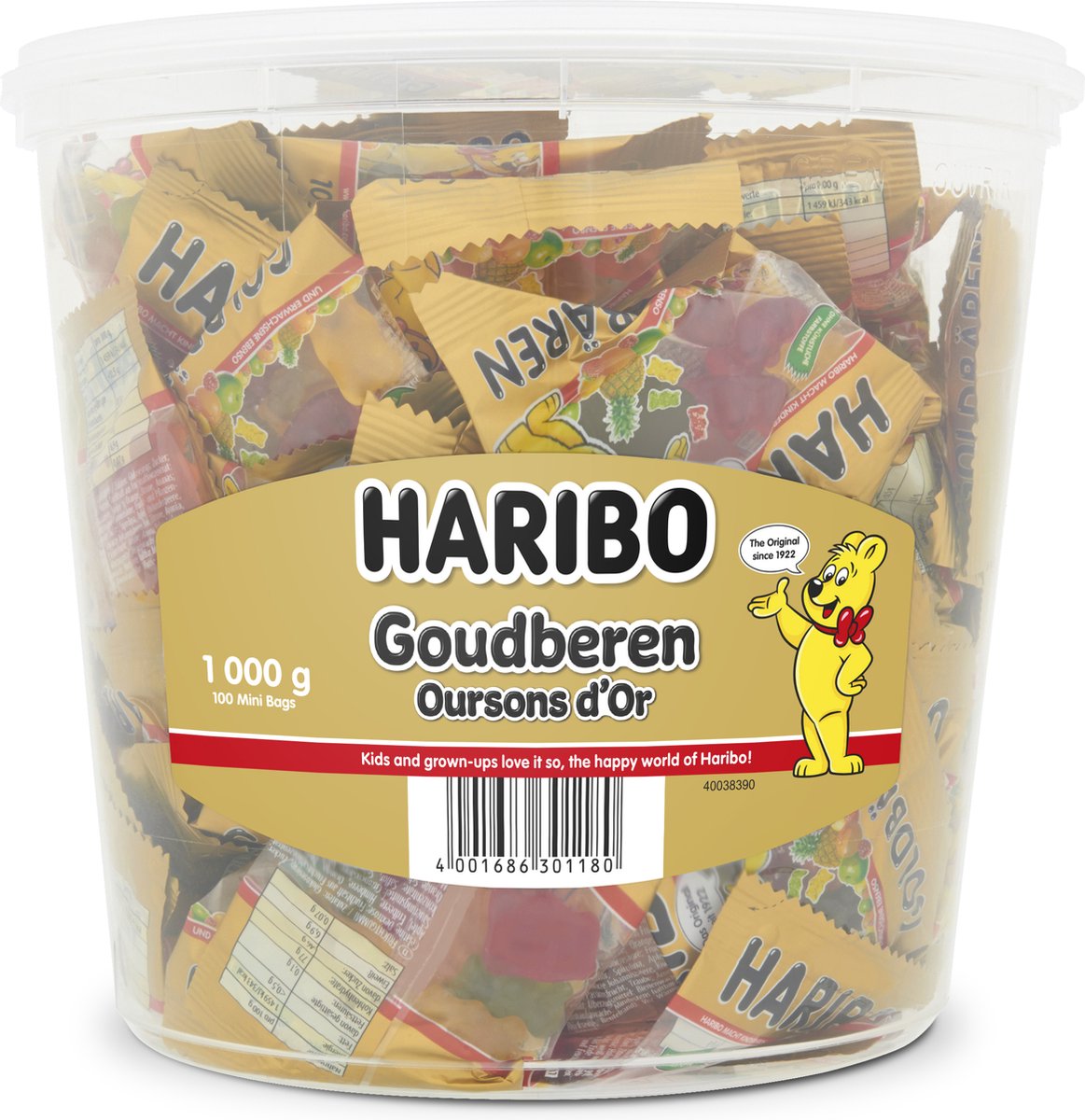 Haribo goudberen zakjes (100 stuks)