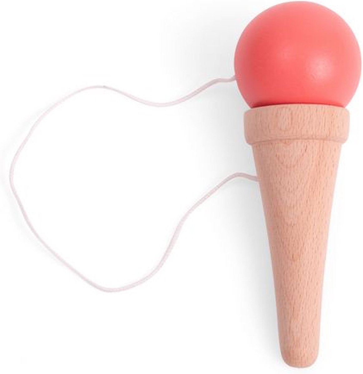 Bs speelgoed houten kendama ijsje vangspel