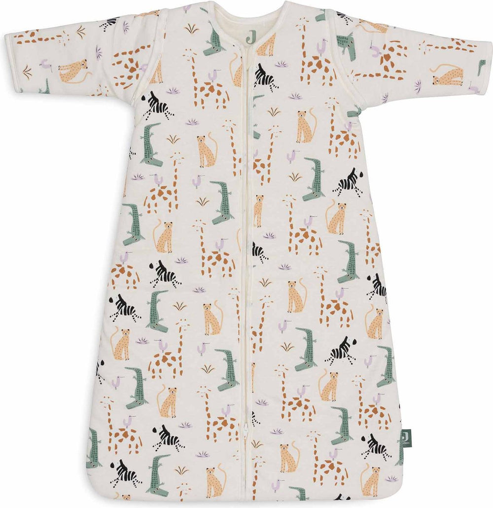 Jollein baby slaapzak winter met afritsbare mouw 90cm - jungle jambo - winterslaapzak