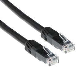 Act zwart 3 m u utp cat6 patchkabel met rj45 connectoren