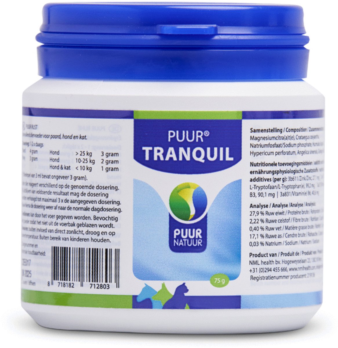 Puur natuur tranquil - anti stressmiddel - 75 g