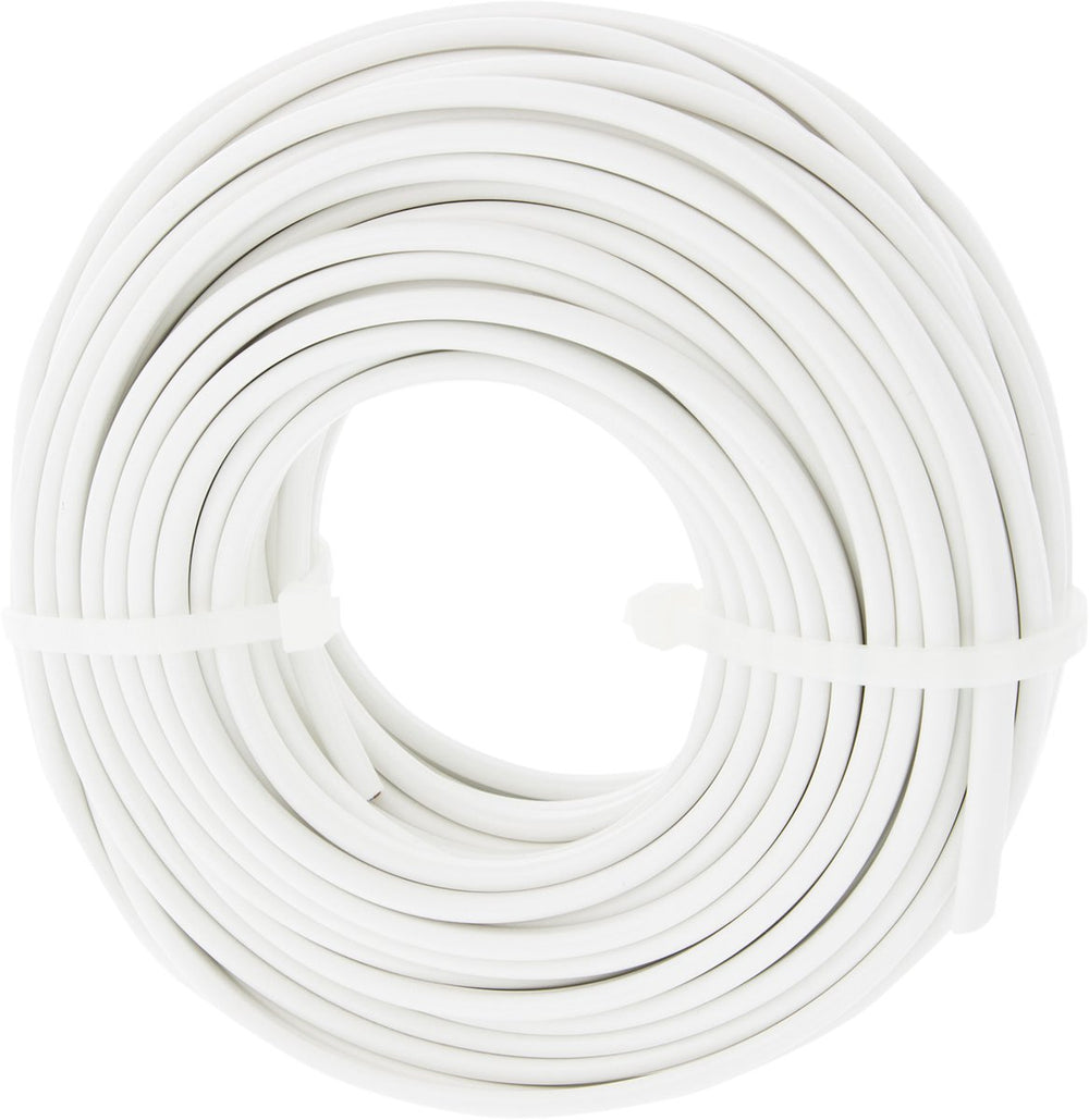 Q-link huishoudsnoer – plat – belastbaar tot 1200w – 2 x 0.75 mmⲠ– 20 m – wit
