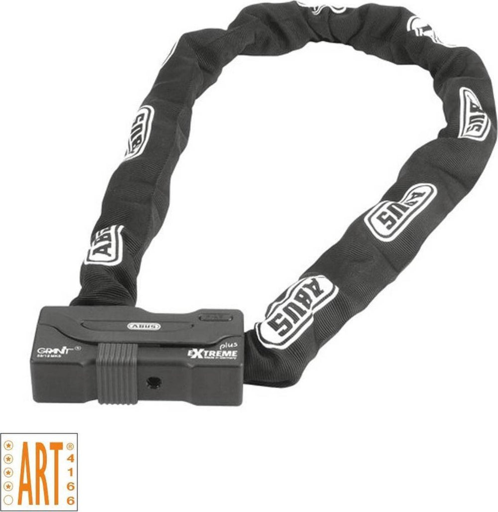 Abus motorslot kettingslot - granit™ extreme xplus 59 - security level 20 - art-4 zwart - 110 cm - geschikt voor motoren